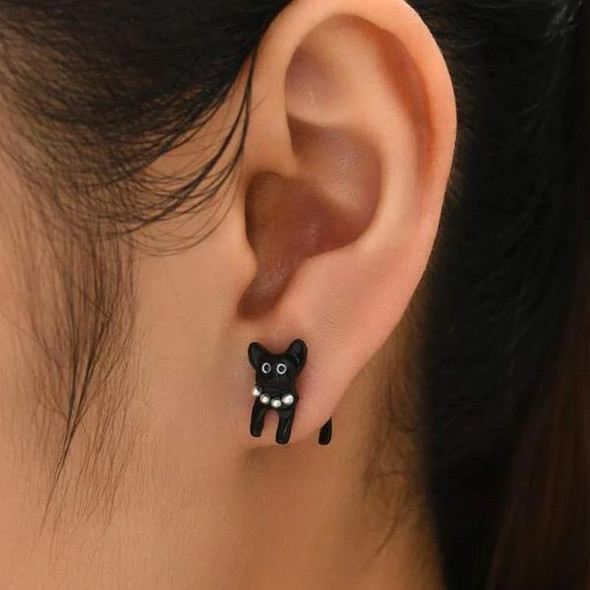 1pair Cute Cats Simple Ear Studs Ladies Detachable Earrings, Style: Model 3