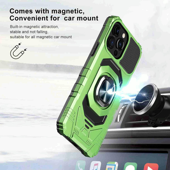 For Samsung Galaxy A71 4G Magnetic Ring Holder Phone Case(Green)