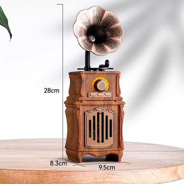 AS31 Retro Bluetooth 5.3 Speaker Radio Classic Gramophone Design Room Vintage Decor