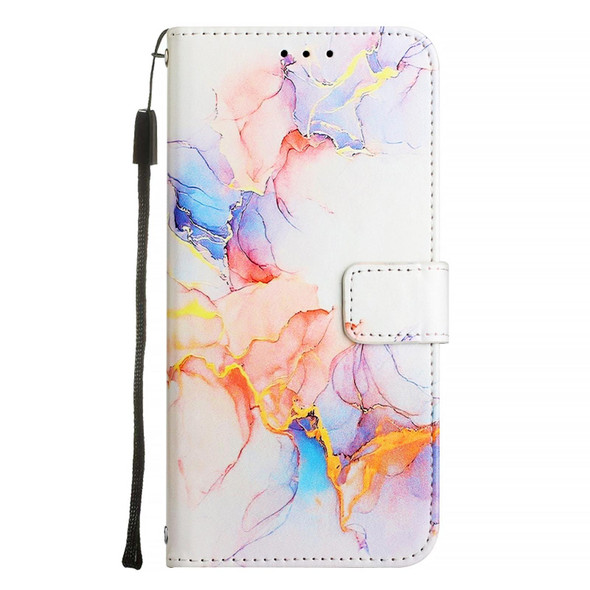 For Samsung Galaxy A51 4G / M40s PT003 Marble Pattern Flip Leather Phone Case(Galaxy Marble White)