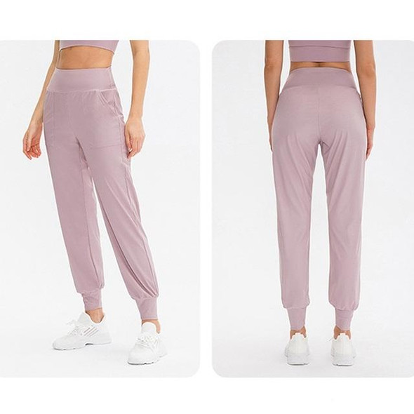 Autumn And Winter Loose Sports Trousers - Ladies (Color:Pink Size:L)