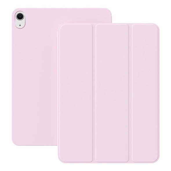 For iPad Air 11 2024 / 5 / 4 Ultra-thin Double-sided Clip Magnetic Smart Tablet Case(Pink)