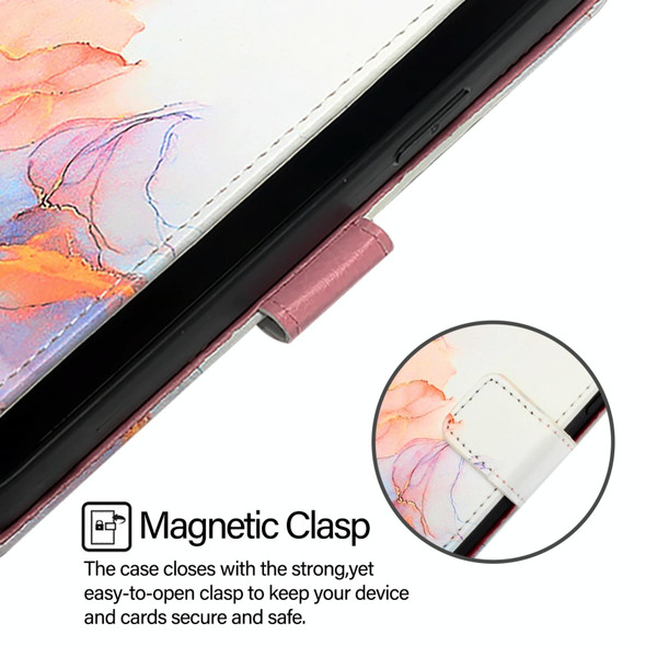 For TCL 305 / 306 / 30 SE AL02 PT003 Marble Pattern Flip Leather Phone Case(Galaxy Marble White)