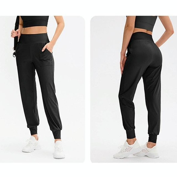 Autumn And Winter Loose Sports Trousers - Ladies (Color:Black Size:M)