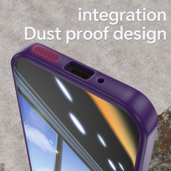 For Google Pixel 9 / 9 Pro Acrylic Hybrid TPU Armor Shockproof Phone Case(Purple)