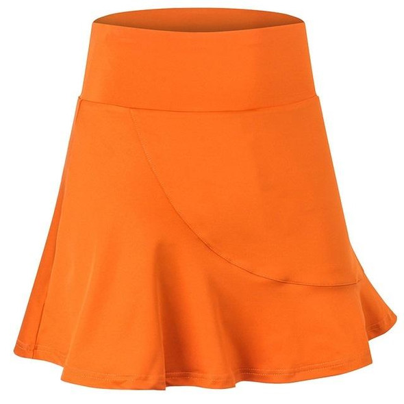 Anti-emptied And Quick-drying Sports Skirt With Mini-socks - Women (Color:Orange Size:XXL)