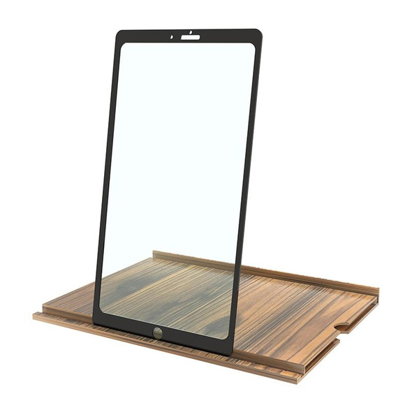 12 Inch Log HD Mobile Phone Screen Amplifier(Coffee Wood Grain)