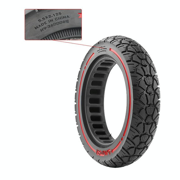 AIMITE 9.5 x 2.125 / 36 Card 9.5 inch Electric Scooter 230 x 50 Universal Off-Road Tire(Yellow Line)