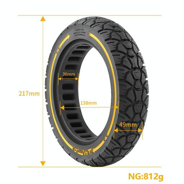 AIMITE 9.5 x 2.125 / 36 Card 9.5 inch Electric Scooter 230 x 50 Universal Off-Road Tire(Red Line)