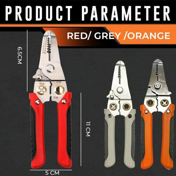 Multi-functional Wire Splitting Pliers Electrician Manual Tool (Red)