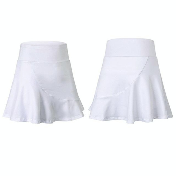 Anti-emptied And Quick-drying Sports Skirt With Mini-socks - Women (Color:White Size:S)