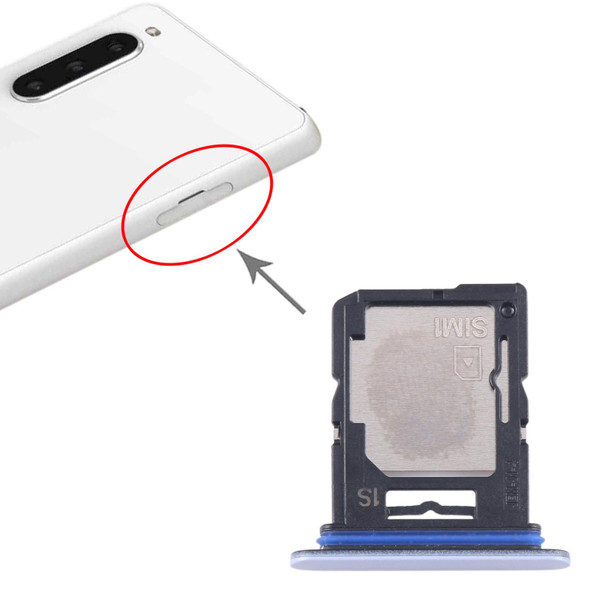 For Sony Xperia 10 V Original SIM Card Tray + Micro SD Card Tray (Blue)