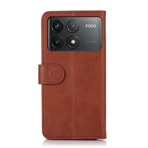 For Xiaomi Poco F6 Pro Cow Texture Leather Phone Case(Brown)