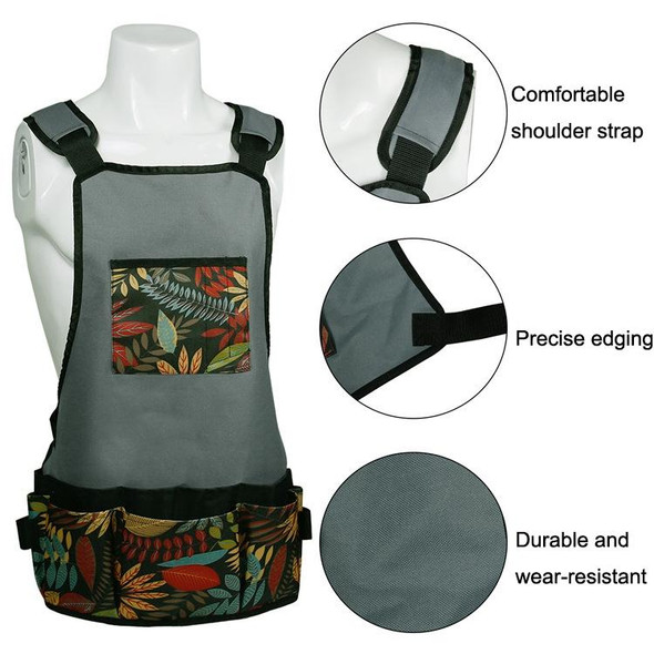 Courtyard Color Matching Work Apron(Grey)