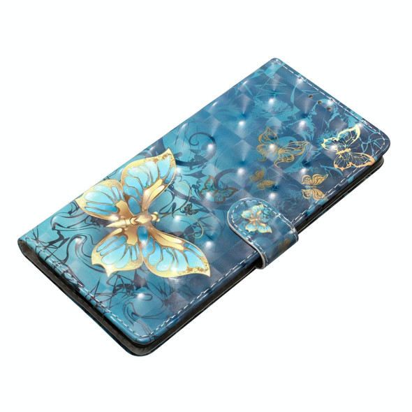 For Google Pixel 8A 3D Pattern Leather Phone Case(3D Butterfly)