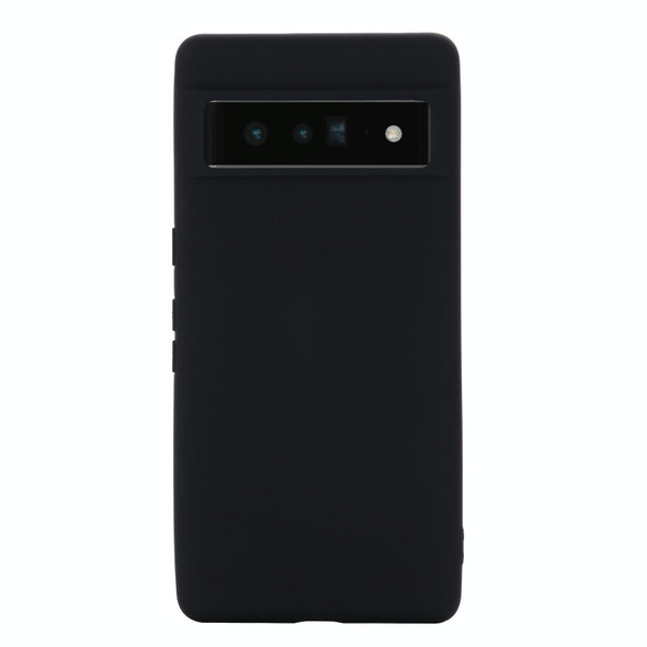 Google Pixel 7 Pro Pure Color Liquid Silicone Shockproof Phone Case(Black)