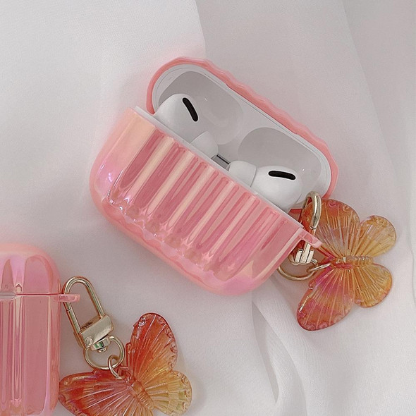 Color Plated PC Earphone Case with Butterfly Clasp - AirPods Pro(Purple)