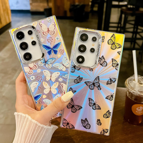 For Samsung Galaxy A25 5G Electroplating Laser Butterfly Phone Case(Color Butterflies AB1)