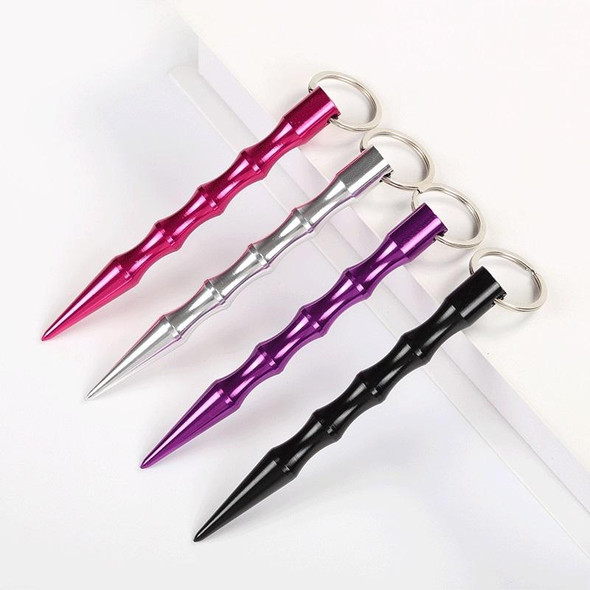 10 PCS Outdoor Anti-Wolf Supplies Equipment Pen Stick with Key Ring(Purple)