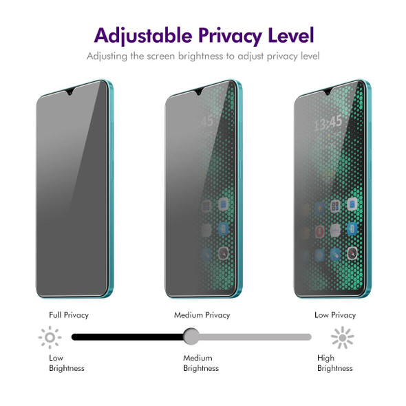 For Nokia C21 ENKAY Hat-Prince 28 Degree Anti-peeping Privacy Tempered Glass Film