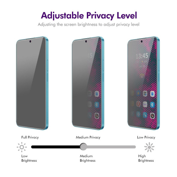 For OnePlus Nord N30 SE 2pcs ENKAY Hat-Prince 28 Degree Anti-peeping Privacy Tempered Glass Film