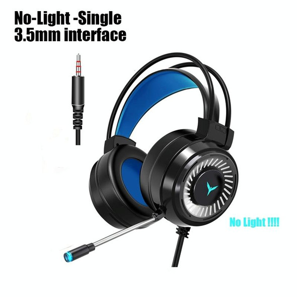 2 PCS G58 Head-Mounted Gaming Wired Headset with Microphone, Cable Length: about 2m, Color:Black Single Plug Version