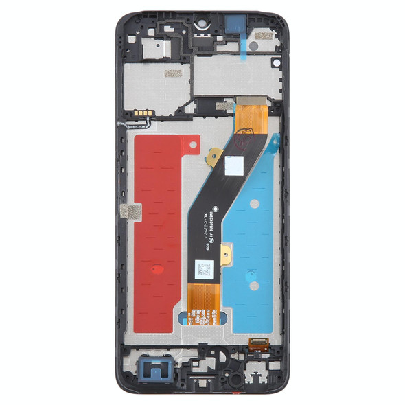 For ZTE Blade A34 LCD Screen Digitizer Full Assembly with Frame (Black)