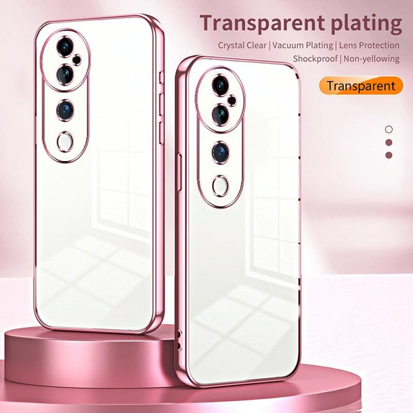 For vivo S19 Pro Transparent Plating Fine Hole Phone Case(Transparent)