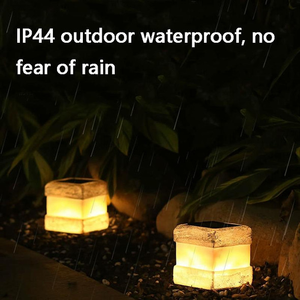 Outdoor Solar Simulation Stone Landscape Lights(Warm Light)