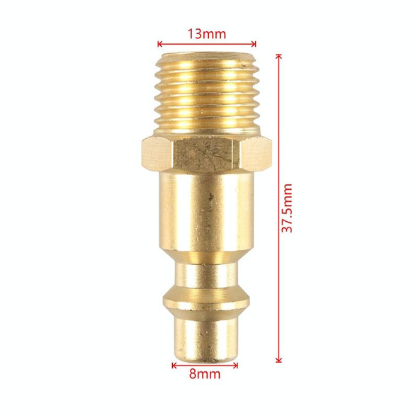 Car 1/4NPT Brass American Style Pneumatic Chuck(Yellow)