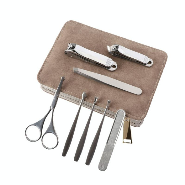 8 PCS / Set Nail Shear Manicure Tools Stainless Steel Nail Clippers Ordinary Nose Hair Clipper