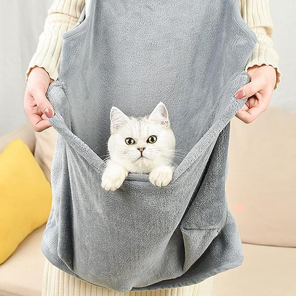 Grey Velvet Kitty Cuddle Carrier