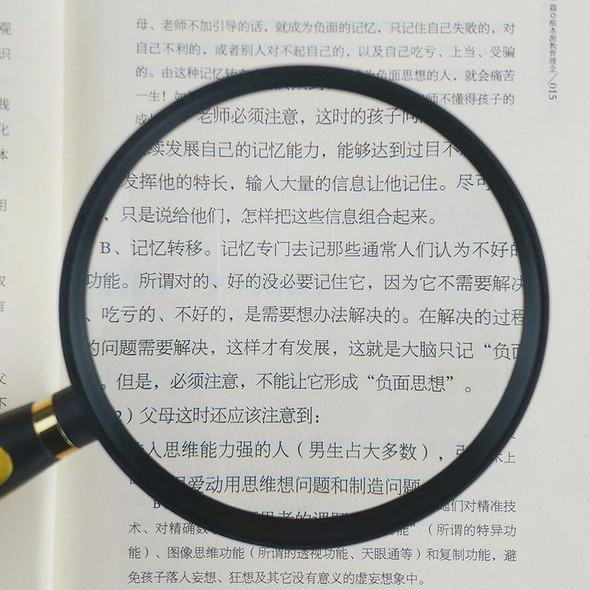 2 PCS Children Science Education Elderly Reading Hand-Held Magnifying Glass, Specification: 75mm