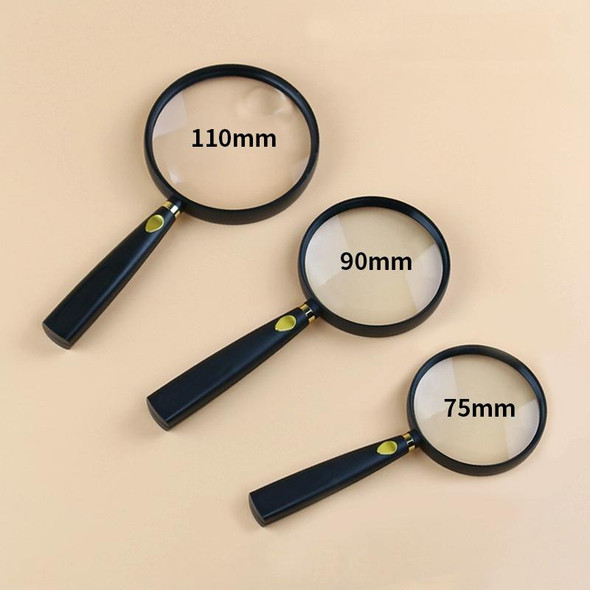 2 PCS Children Science Education Elderly Reading Hand-Held Magnifying Glass, Specification: 75mm