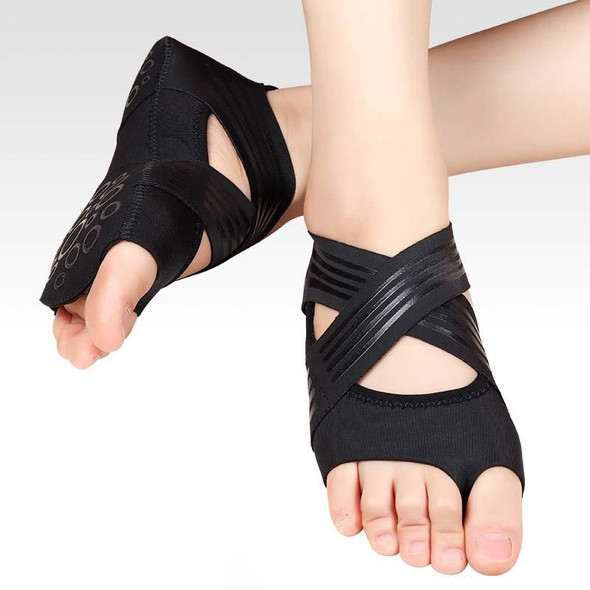 A Pair Fitness Soft-Soled Lightweight Non-Slip Yoga Shoes Five-Finger Dance Shoes, Size: 35 / 36(Black)