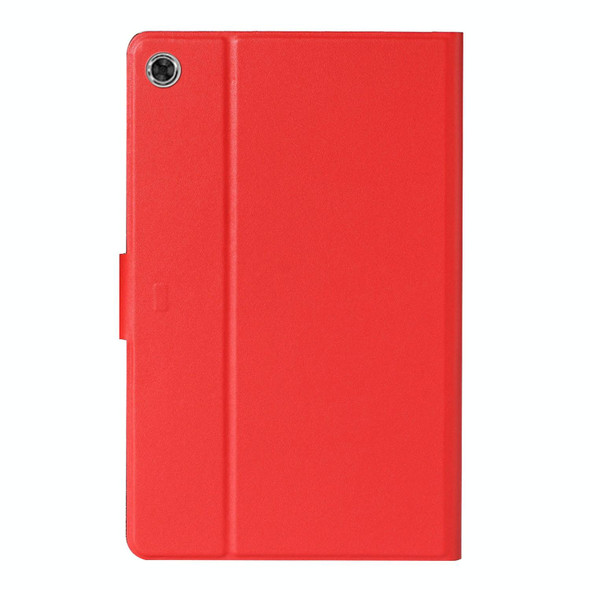 Samsung Galaxy Tab A8 10.5 2021 Pure Color Leather Tablet Case(Red)