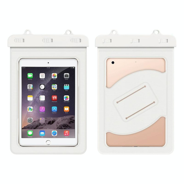 PB-01 Tablet PC Waterproof Bag - Below 9 Inches(White)