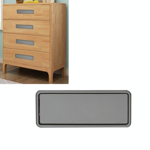 Simple Wardrobe Slotted Scrub Handle Concealed Recessed Drawer Invisible Handle, Hole Distance96mm (Grey)