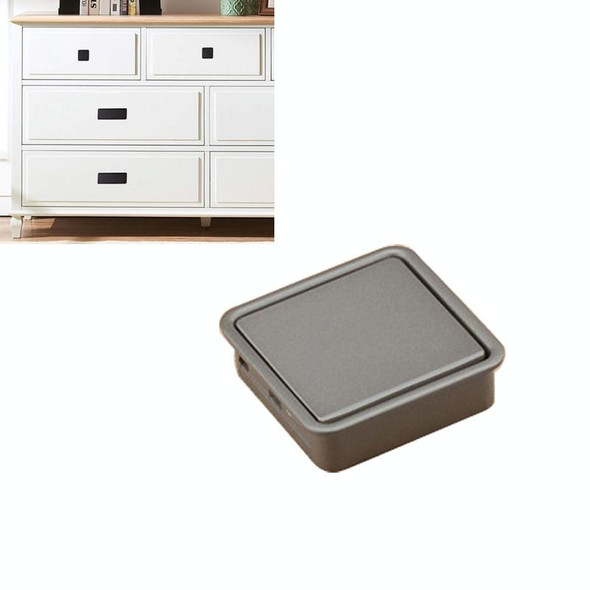 Simple Wardrobe Slotted Scrub Handle Concealed Recessed Drawer Invisible Handle, Single Hole (Grey)