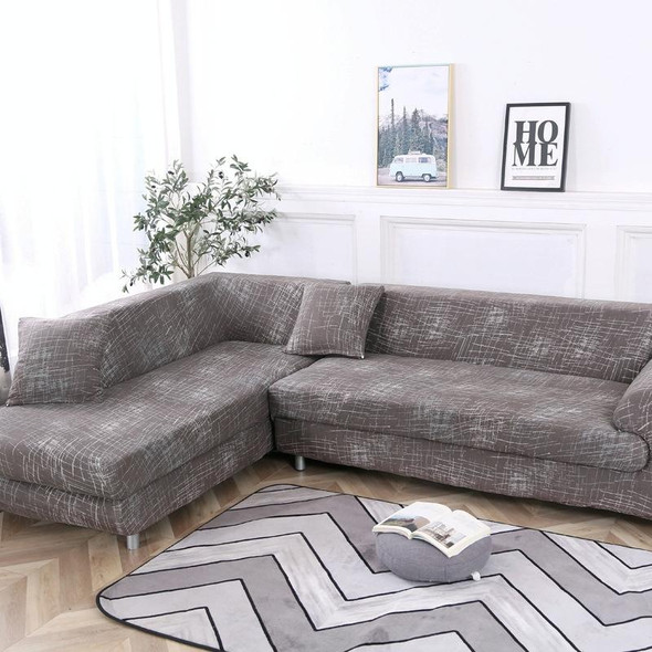 Fabric High Elastic All Inclusive Lazy Sofa Cover, Size: 4 Persons(Nordic Style)