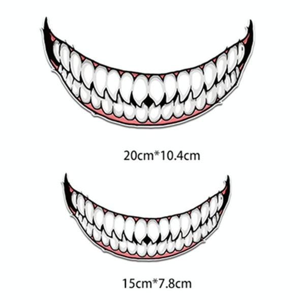 5 PCS J06 Motorcycle Helmet Sticker Small Teeth