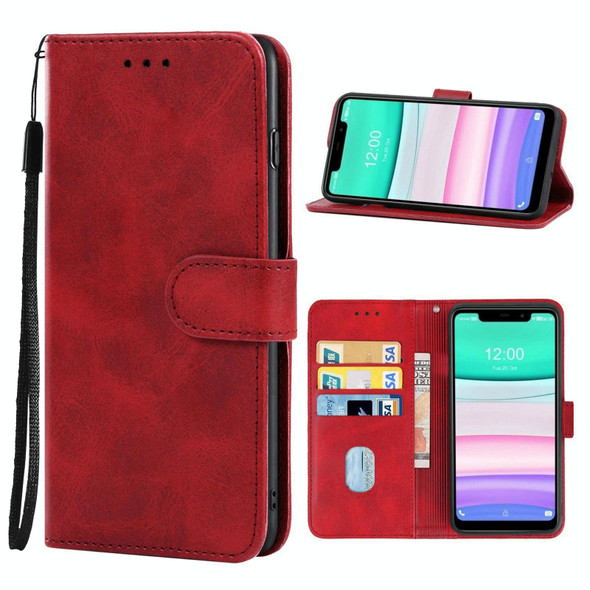 Leather Phone Case - Oukitel C22(Red)