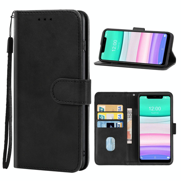Leather Phone Case - Oukitel C22(Black)