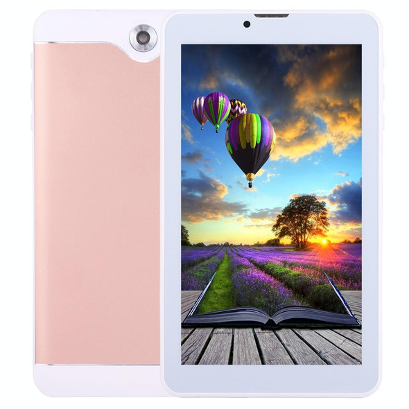 7.0 inch Tablet PC, 1GB+16GB, 3G Phone Call, Android 4.4.2, MTK6582 Quad Core up to 1.3GHz, Dual SIM, WiFi, OTG, Bluetooth(Rose Gold)