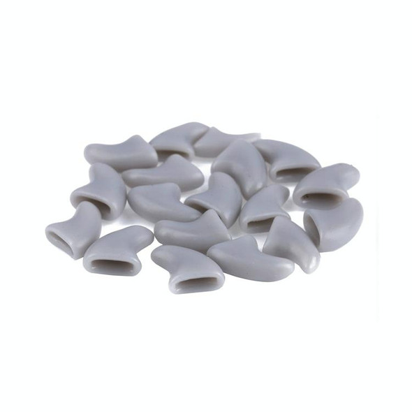 20 PCS Silicone Soft Cat Nail Caps / Cat Paw Claw / Pet Nail Protector/Cat Nail Cover, Size:L(Gray)