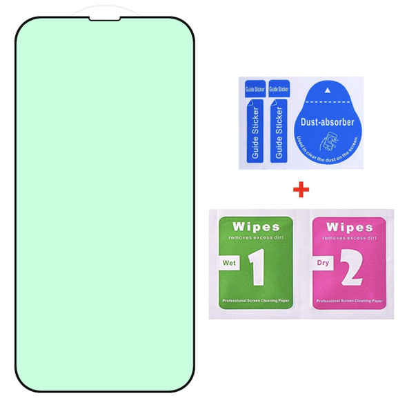 Green Light Eye Protection Tempered Glass Film - iPhone 13 mini