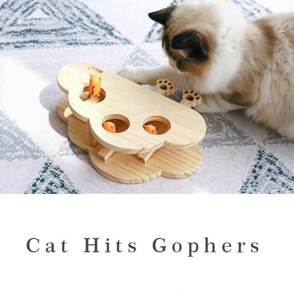 Hamster And Cat Toys Solid Wood Cat Supplies, Colour: Cloud Doll