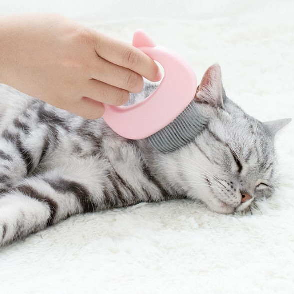 2 PCS Pet Lice Comb Cat Hair Removal Comb Pet Massage Supplies(Green)