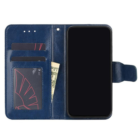 Crystal Texture Horizontal Flip Leatherette Case with Holder & Card Slots & Wallet - iPhone 11 Pro Max(Royal Blue)