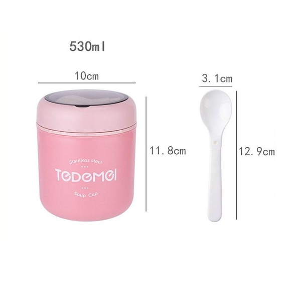 Portable Thermal Insulation Sealed Soup Cup With Lid Breakfast Lunch Box - Office Workers(Blue)